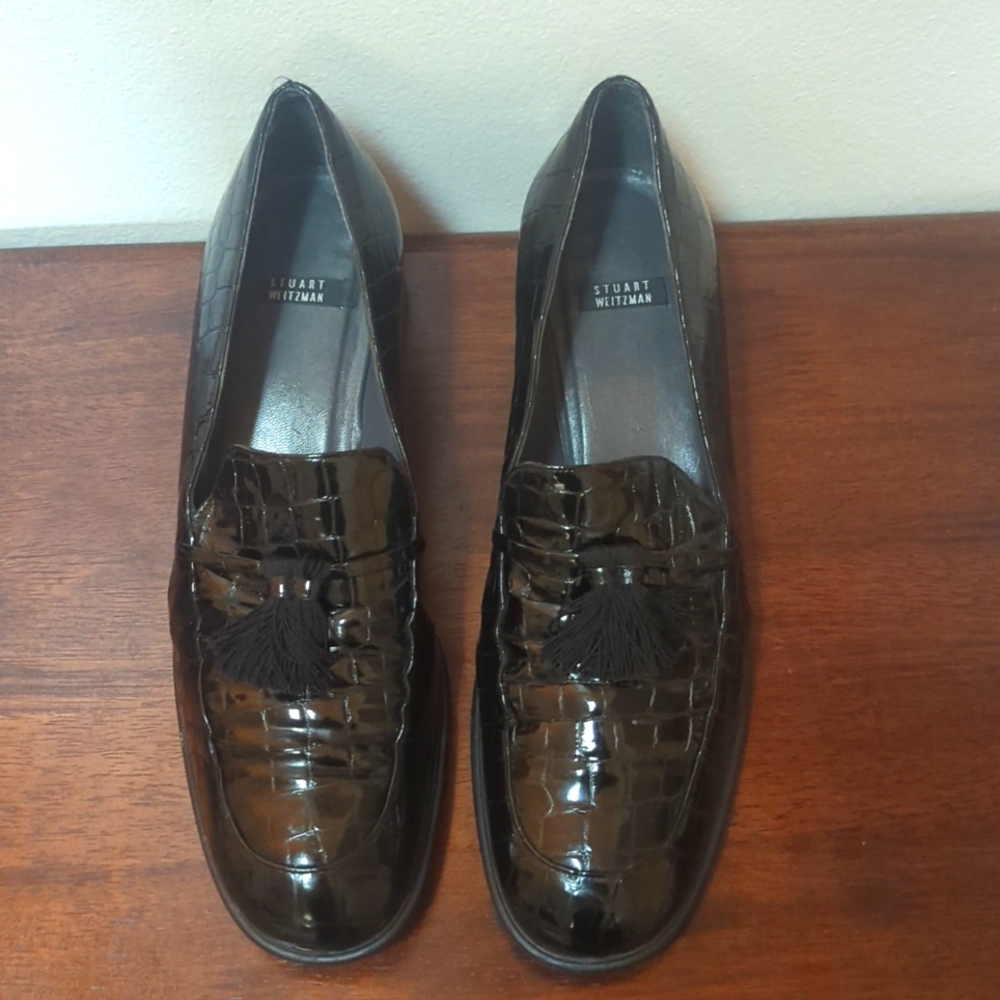 Vintage Stuart Wietzman BlackTassel Loafers